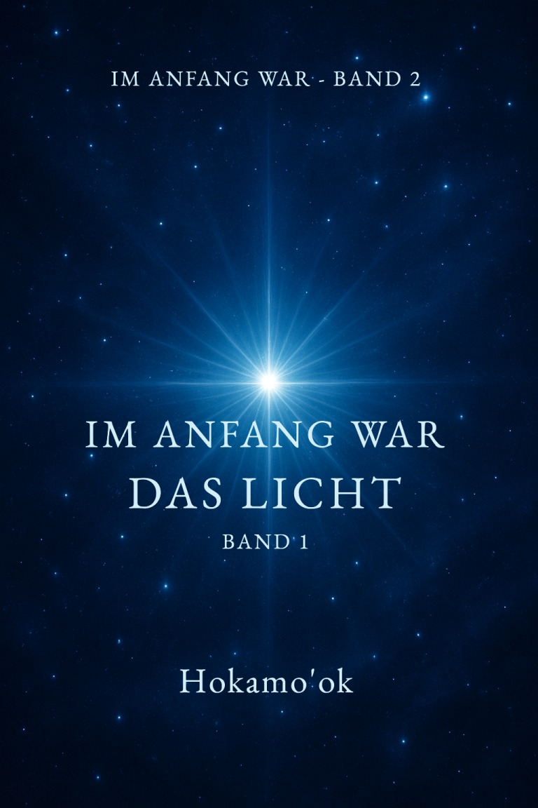 Strahlendes blaues Licht im Sternenfeld - Symbol für Schöpfung, Bibel im Frequenzbewusstsein und göttliche Resonanz.