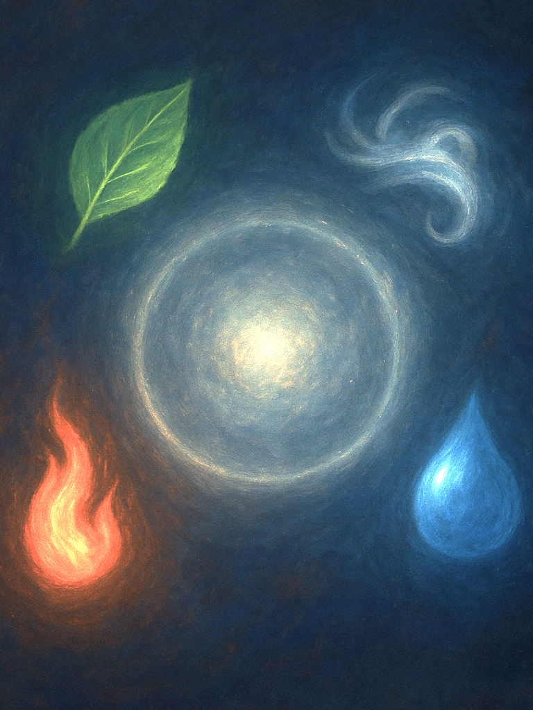 Hand mit geöffnetem Buch, Kerze und Teetasse im warmen Licht – Symbol für gelebte Resonanzpraxis, Achtsamkeit und Frequenz im Alltag.